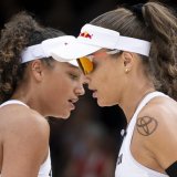 Fin de parcours pour les soeurs Vergé-Dépré à Montréal (archives). KEYSTONE/ANTHONY ANEX
